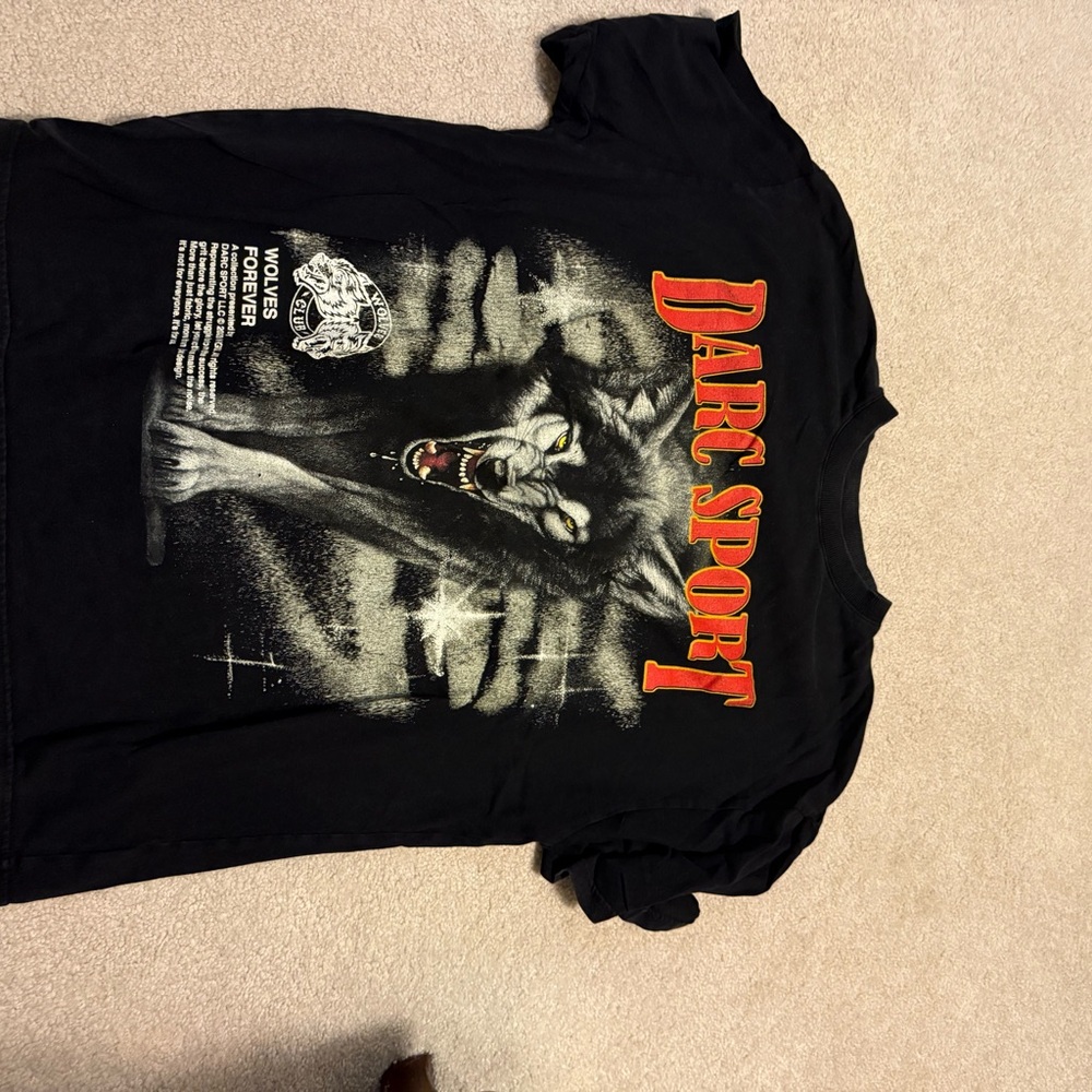 Darc Sport Black and Red Wolf Graphic Tee